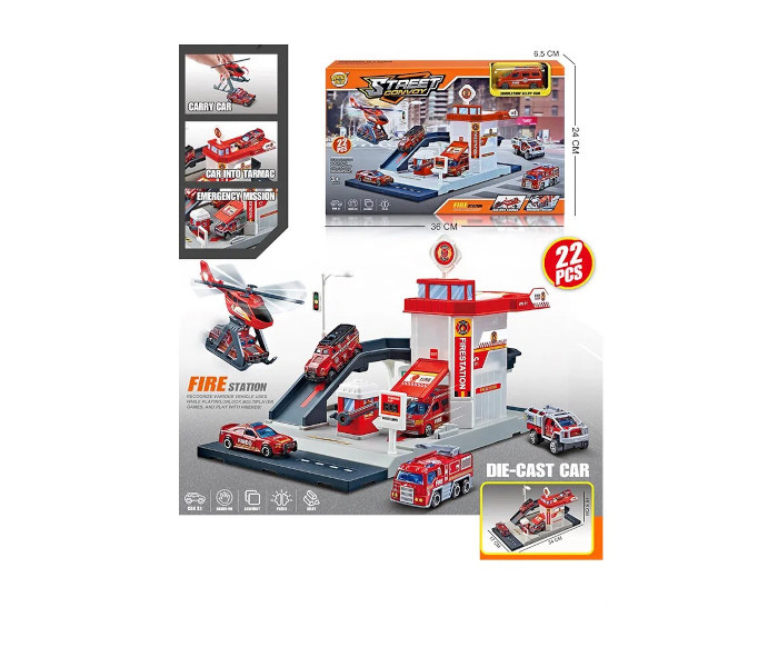 Igračka set vatrogasna stanica