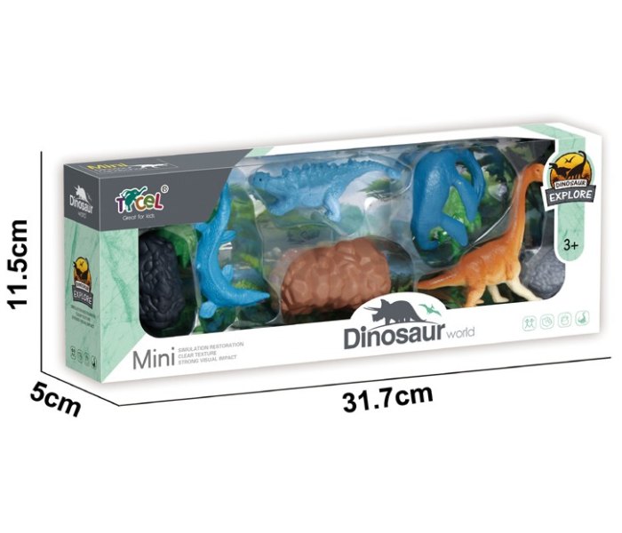 Set od 4 mini dinosaurusa sa dodacima