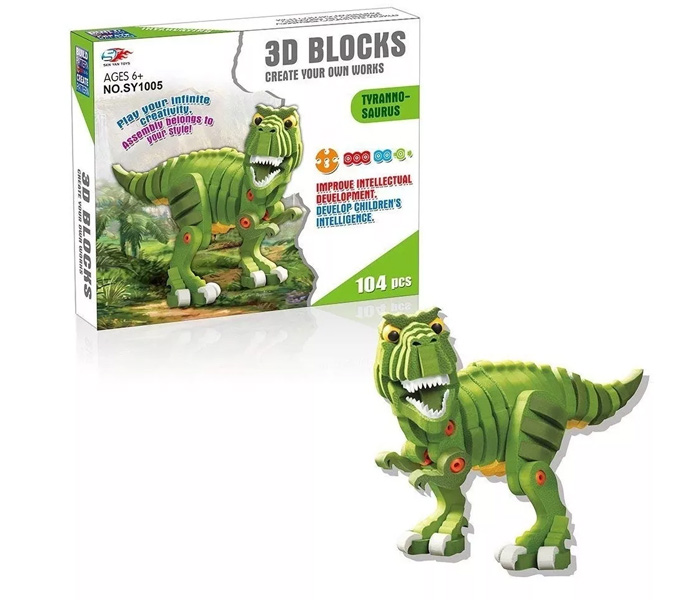 Igračka 3D kockce-dinosaurus od 104 dijela