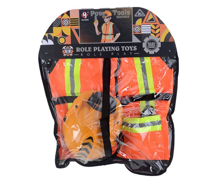 Igračka radničko odijelo sa kacigom i svjetlom