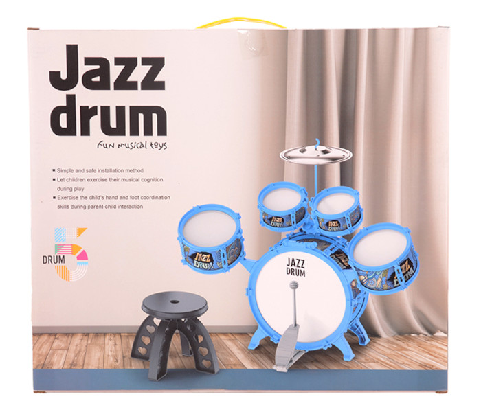 Igračka Jazz set bubnjeva sa stolicom