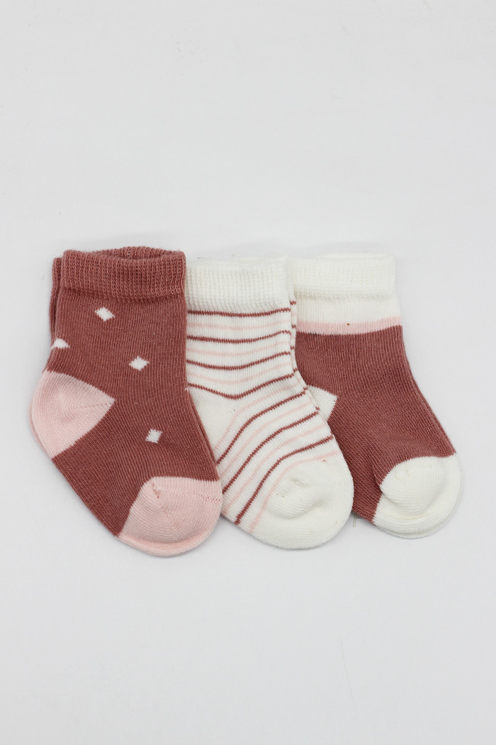 Čarapice za bebe BiStyle 3/1,roze,00-03