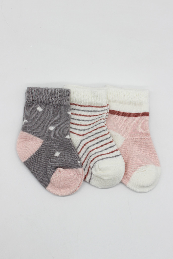 Čarapice za bebe BiStyle 3/1,sive,00-03