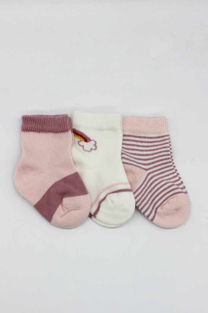 Čarapice za bebe BiStyle 3/1,roze,00-03