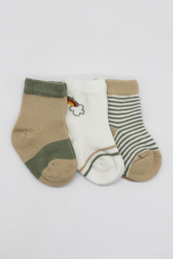 Čarapice za bebe BiStyle 3/1,zelene,00-03