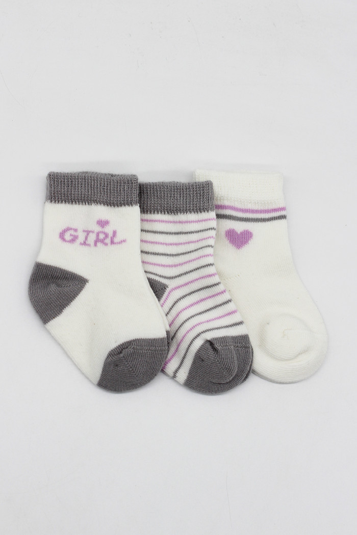 Čarapice za bebe BiStyle 3/1,sive,00-03