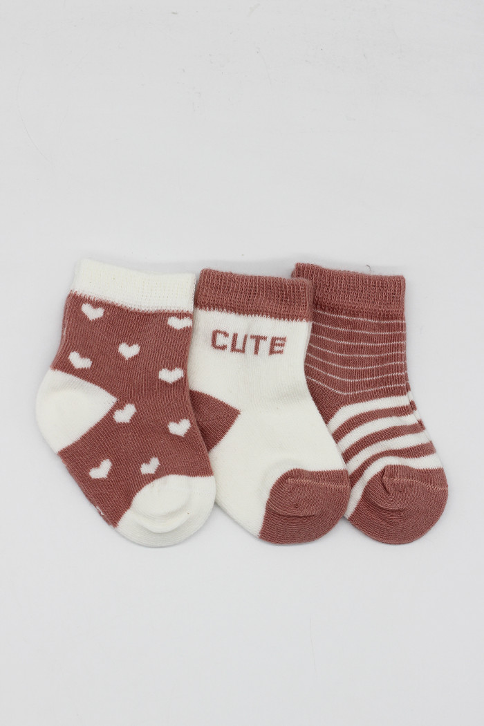 Čarapice za bebe BiStyle 3/1,roze,00-03