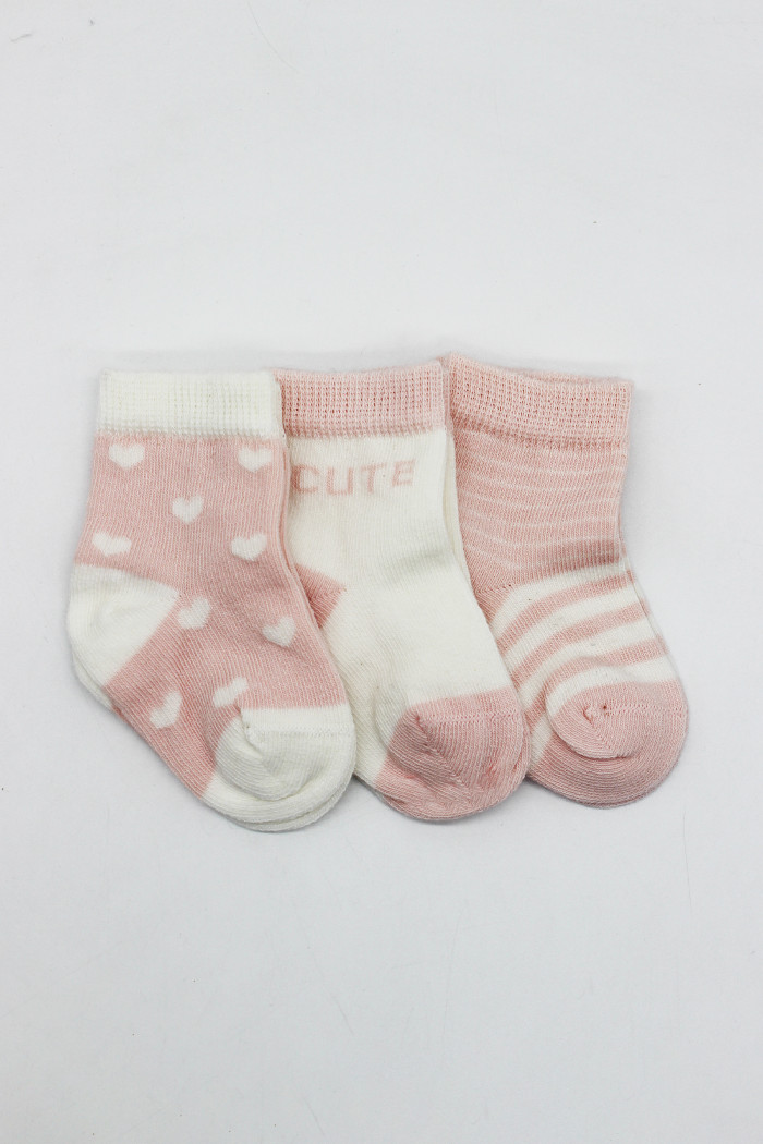 Čarapice za bebe BiStyle 3/1,roze,00-03