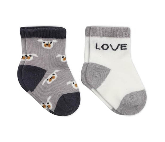 Čarapice za bebe BiStyle 2/1,sive-12-24