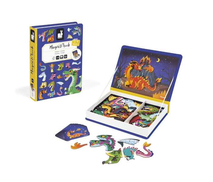 Igračka magnetna knjiga-zmajevi
