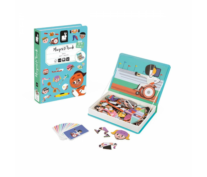 Igračka magnetna knjiga sport