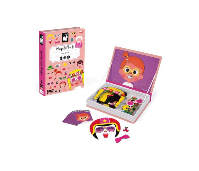 Igračka magnetna knjiga - djevojčice sa smješnim licima