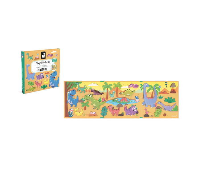 Igračka magnetna knjiga-priče dinosaurusa