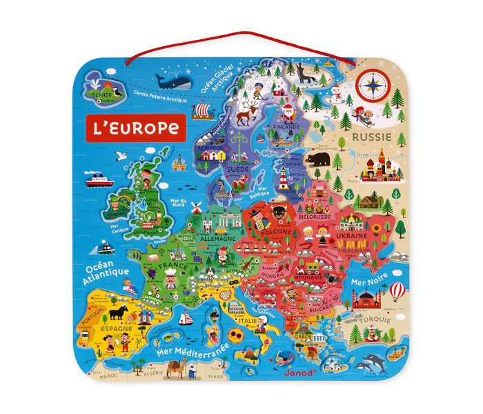 Igračka magnetna Evropska karta