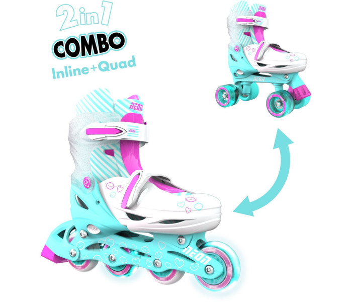 Neon combo roleri 34-37, tirkizni