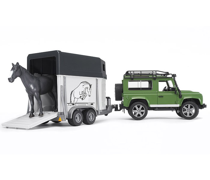 Igračka Bruder planinski džip sa prikolicom i konjem
