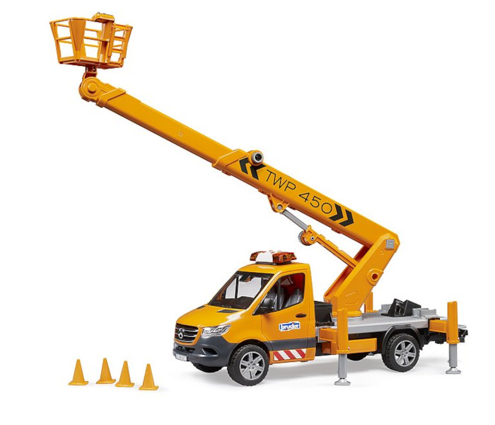 Igračka Bruder kamion Sprinter sa radnom platformom sa svijetlom i zvukom