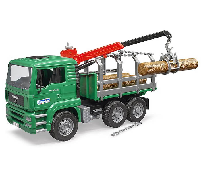 Igračka Bruder kamion za drva sa dodacima