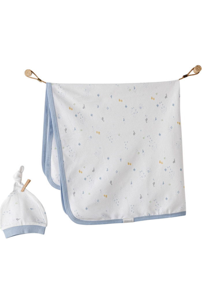 Set prekrivač za bebe i kapica