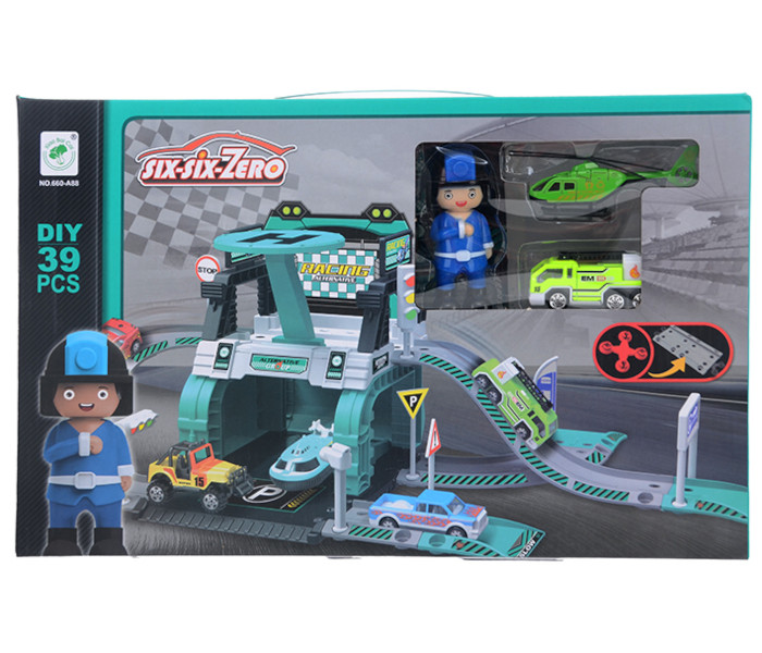 Igračka parking garaža sa vozilima