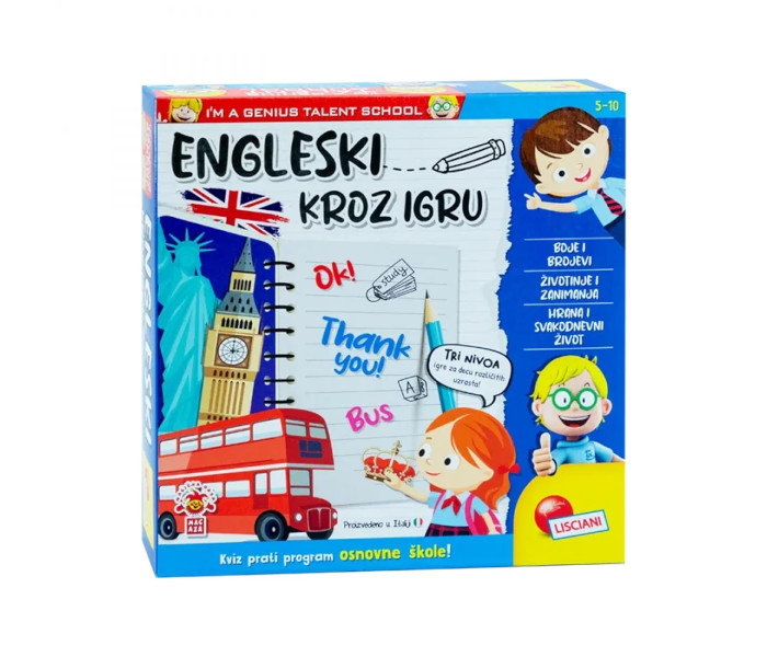 Mali Genije SR Edukativna igra engleski kroz igru Lisciani RS48892