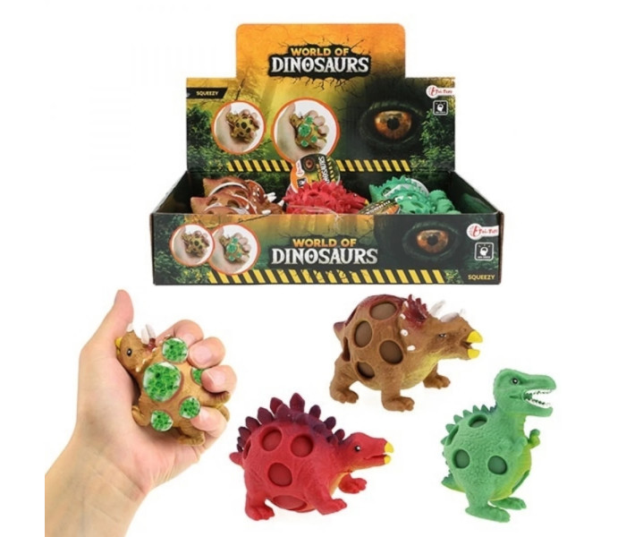 Igračka dinosaurus squeeze loptica