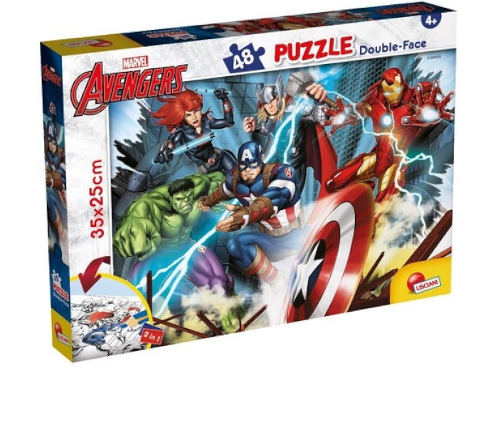 Igračka puzle 48kom. 2 u 1 Marvel Avengers