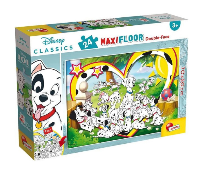 Slagalica Lisciani DISNEY 101 DALMATINAC SLOŽI I OBOJI 24pcs 99474