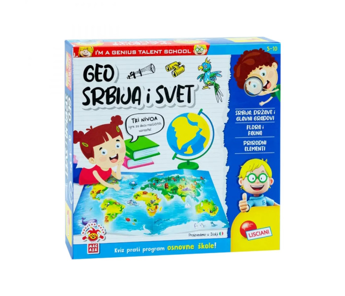Mali Genije SR Edukativni set zanimljiva geografija Lisciani RS100545
