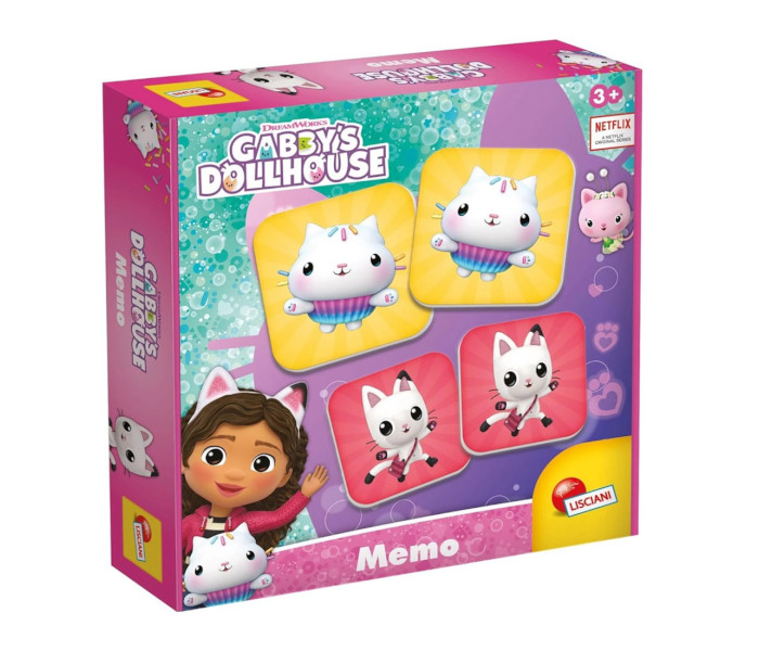 Igračka memo igra Gabby`s dollhouse
