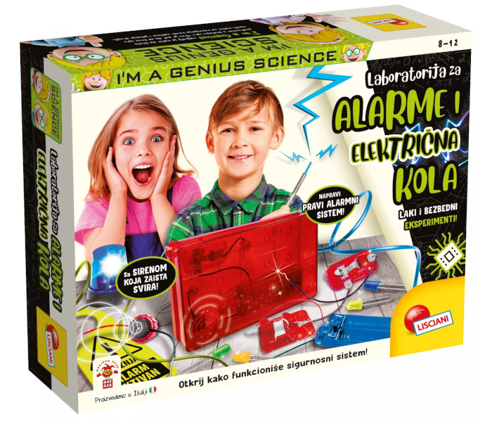 Igračka mali genije edukativni  set laboratorija za alarme i električna kola