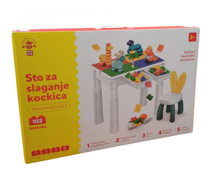 Multifunkcionalni sto za igru sa kockicama