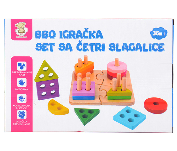 BBo igračka drveni oblici