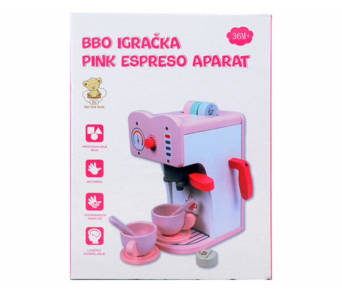 BBo igračka drveni aparat za kafu