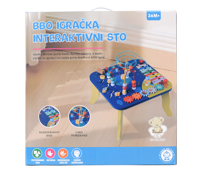 BBo igračka drveni aktiviti sto