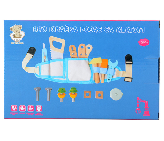 Bbo igracka drveni alat set