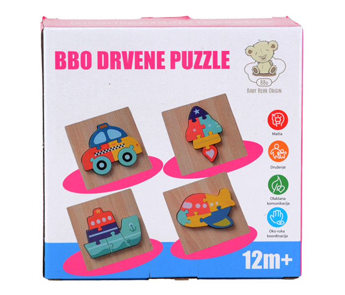 BBo Igračka drvene puzzle