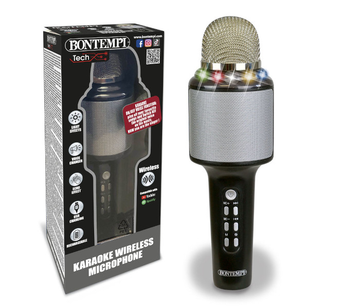 Igracka Bontempi Karaoke mikrofon sa RGB svjetlima
