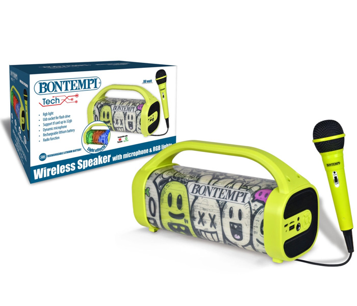 Igracka Bontempi Bežični zvučnik sa mikrofonom i RGB svjetlima