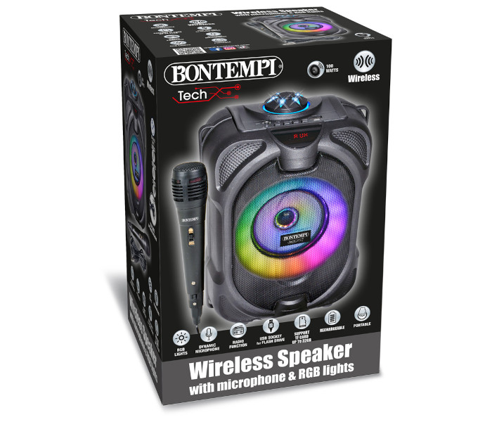Igracka Bontempi Bežični zvučnik sa mikrofonom i RGB svjetlima