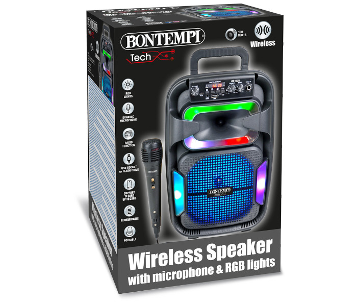 Igracka Bontempi Bežični zvučnik sa mikrofonom i RGB svjetlima