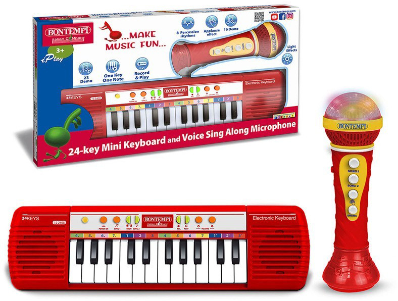 Igračka Bontempi Električna klavijatura sa 24 tipki i mikrofonom