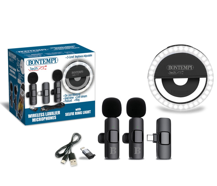 Igracka Bontempi Bežični mikrofoni sa led svijetlećim krugom