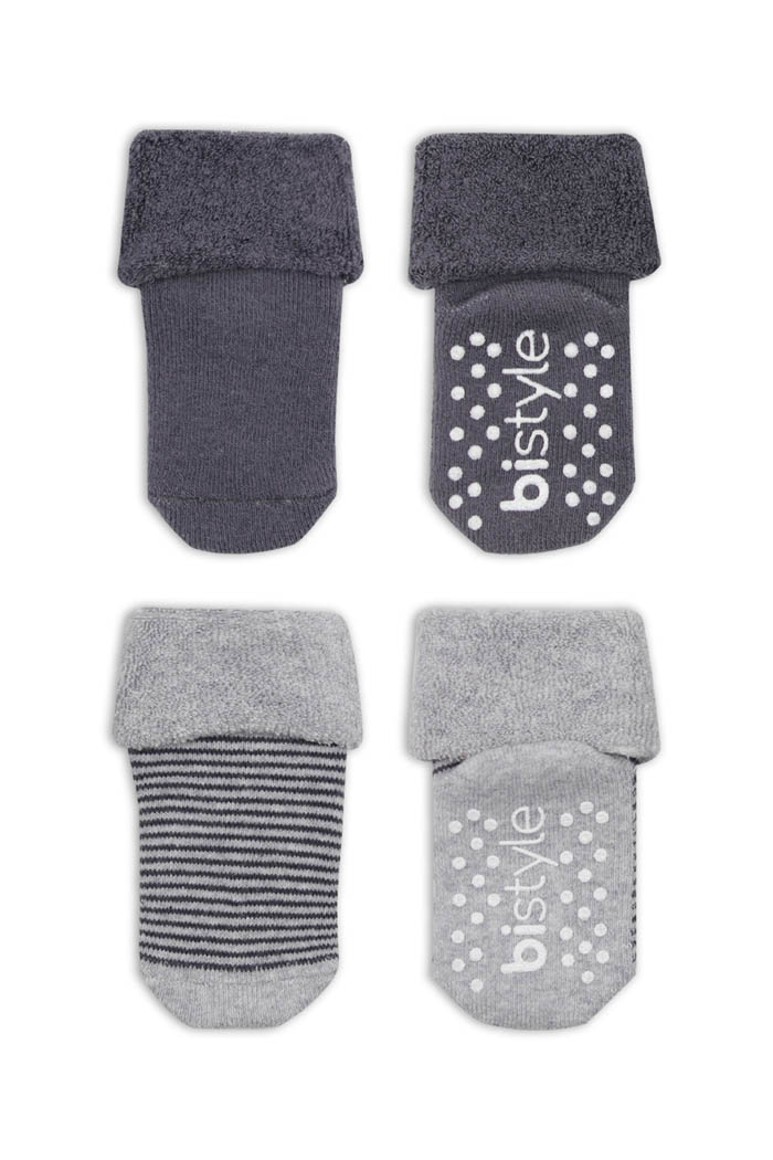 Bebi čarapice BiStyle 2 komada, neklizajuće