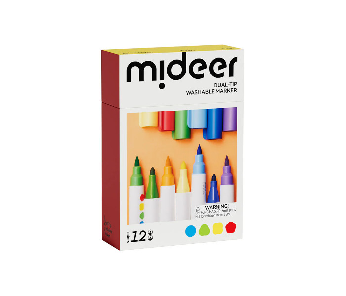 Marker perivi sa dvostrukim vrhom - 12 boja