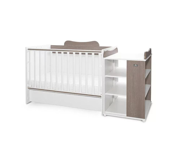 Krevet Multi 190/72 bijeli/krem