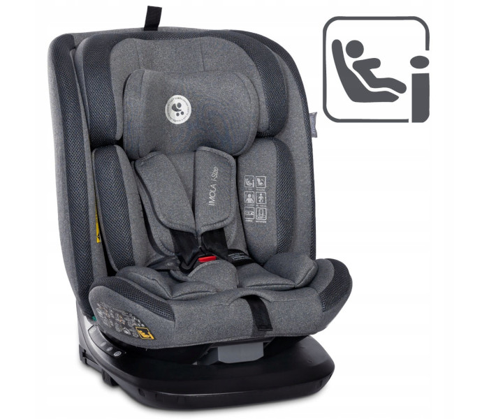 Sjedište za auto Lorelli Imola sivo 40-150cm isofix 360