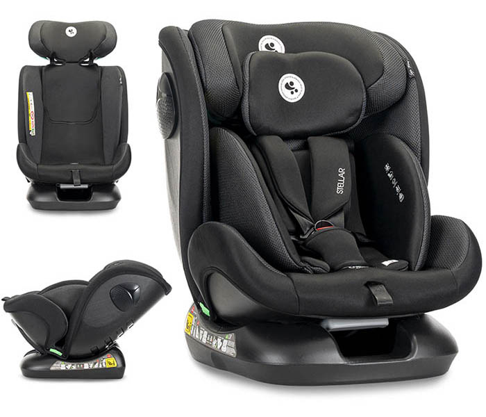 Sjedište za auto Lorelli Stellar black i-Size 40-150 cm