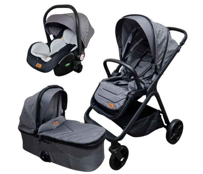 Kolica za bebe  BBo 3u1 Mamamia siva