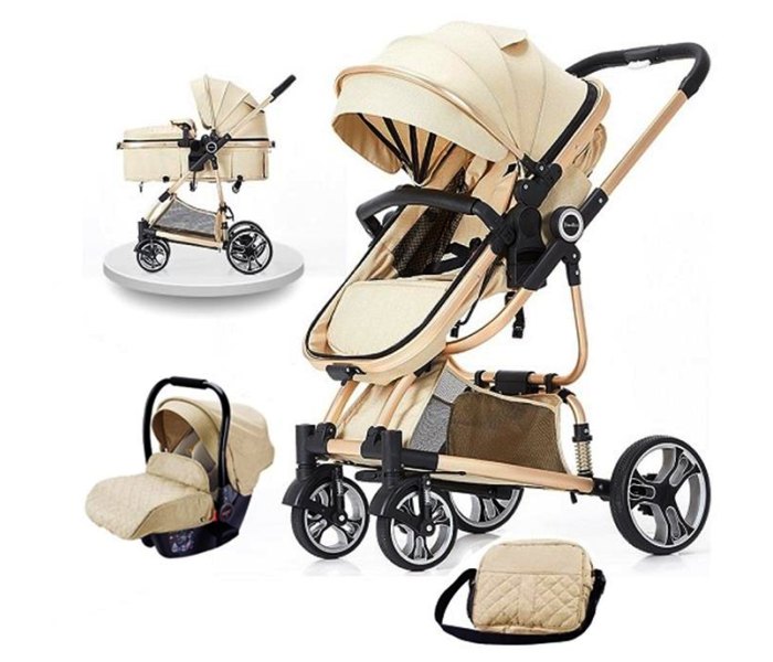 Kolica za bebe 3u1 BBo Tiffany set, bež